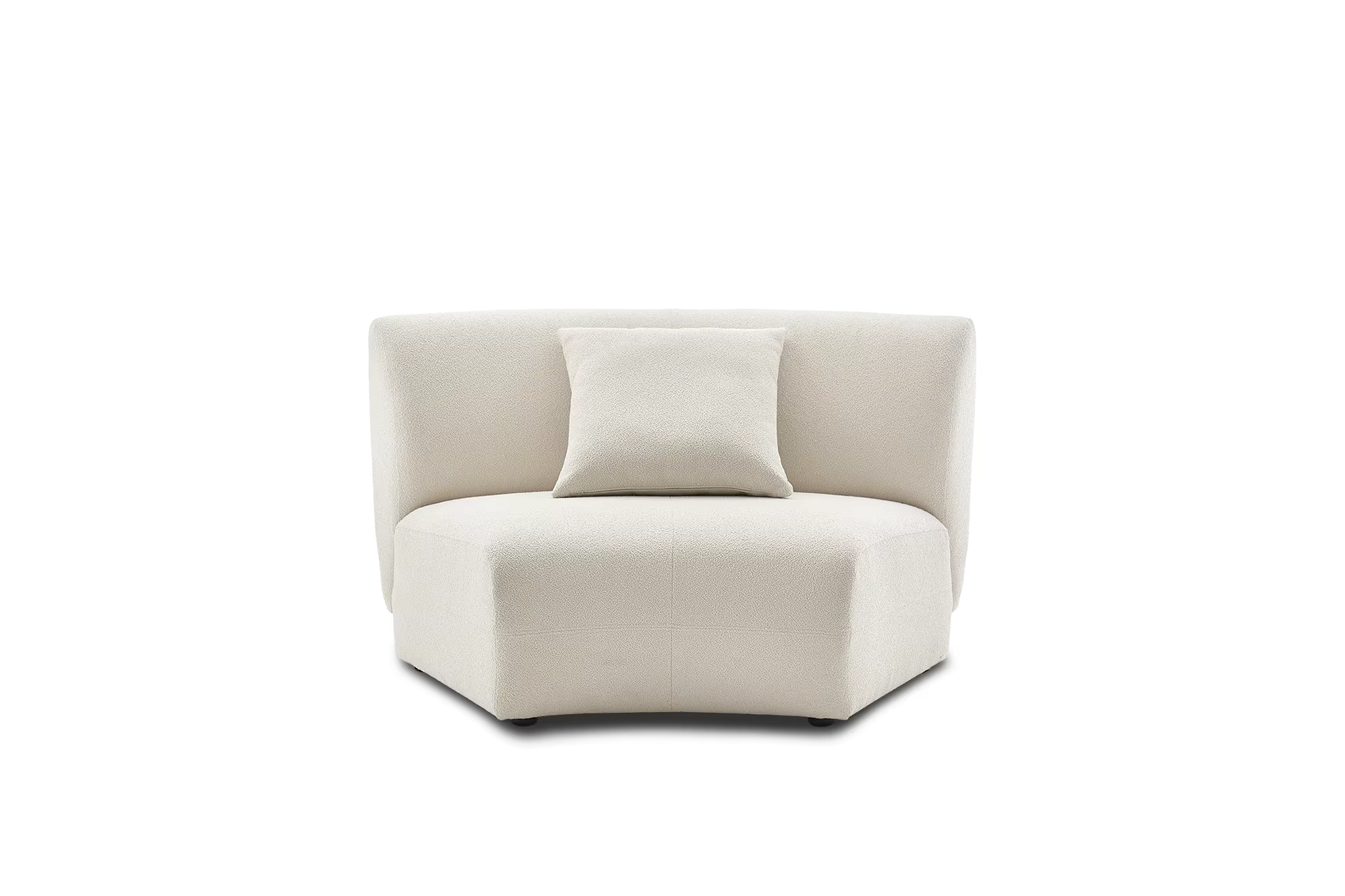 Auburn Performance Fabric Curve Wedge Sofa