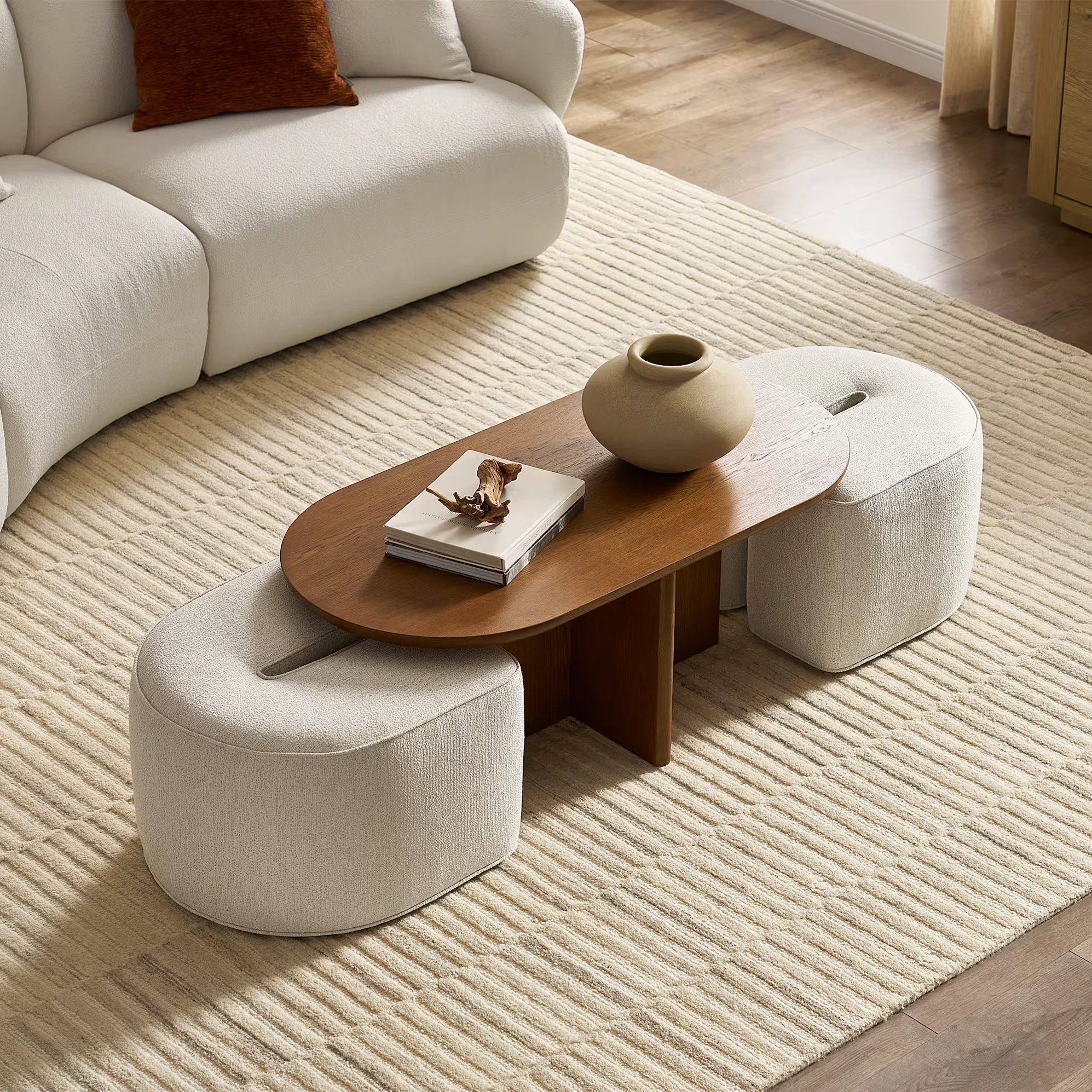 Hugg Rectangular Nest of Coffee Table