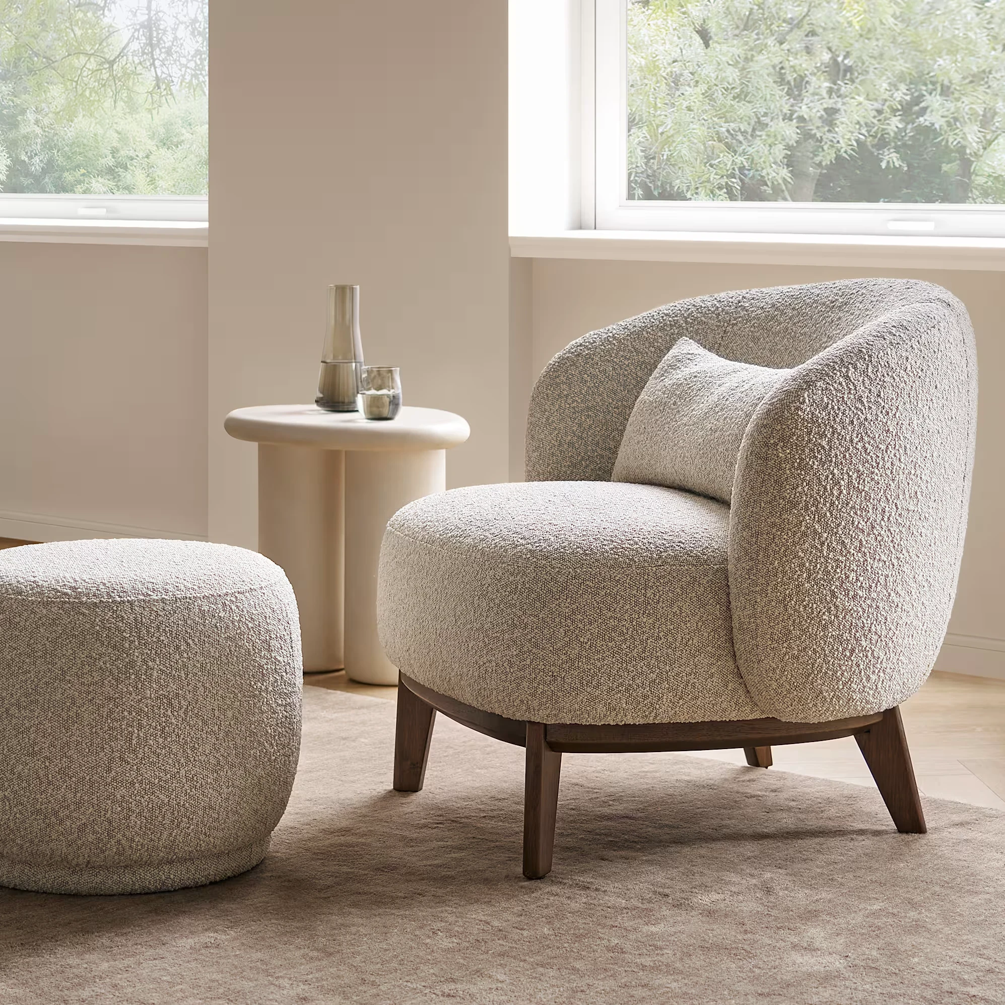 Avery Performance Bouclé Armchair