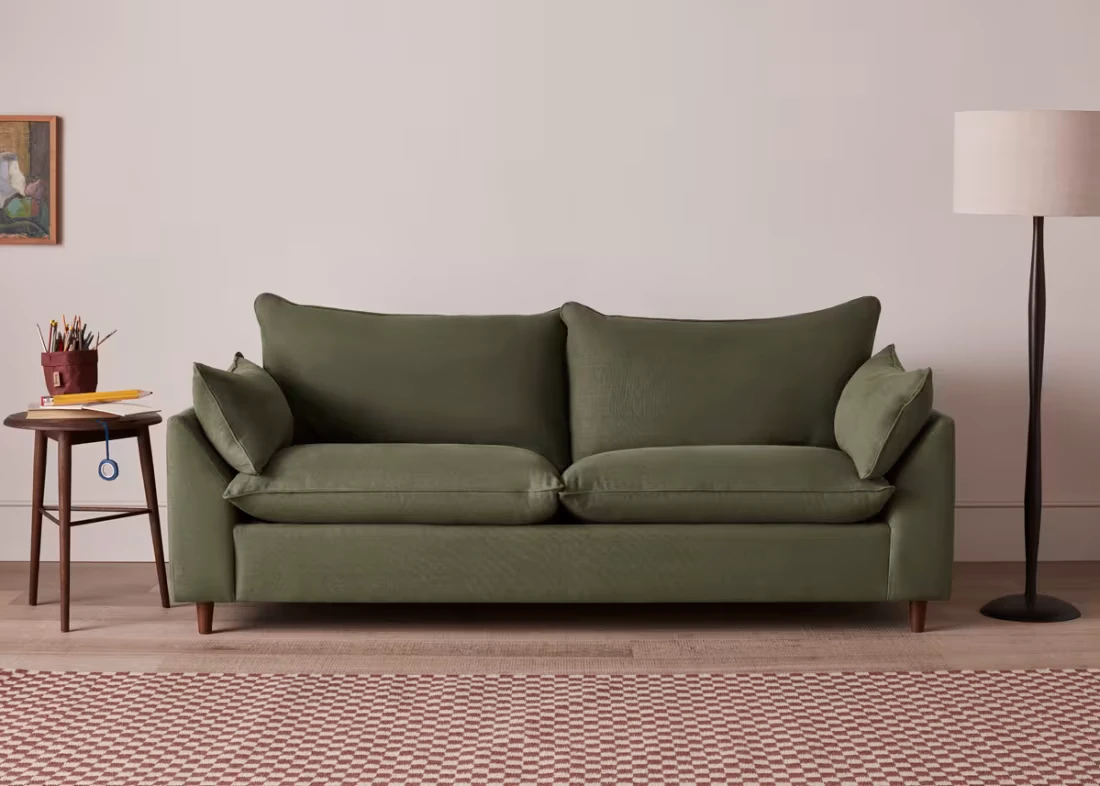 Slow Riser Sofa Bed - Medium - House Fabric - Thatch