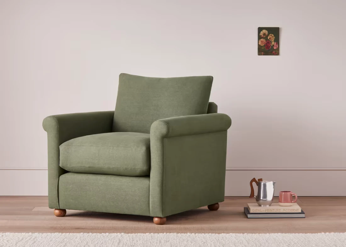 Queenie Armchair - Armchair - House Fabric - Thatch