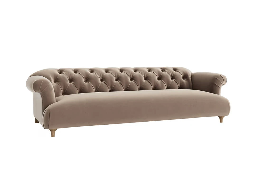 Dixie Sofa Extra large in Tea Bag Clever Velvet