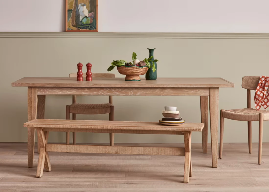Bread Table - Medium - Whitewashed Oak