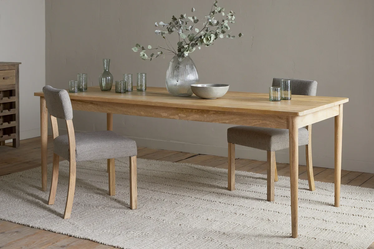 Anbu Mango Dining Table - Natural