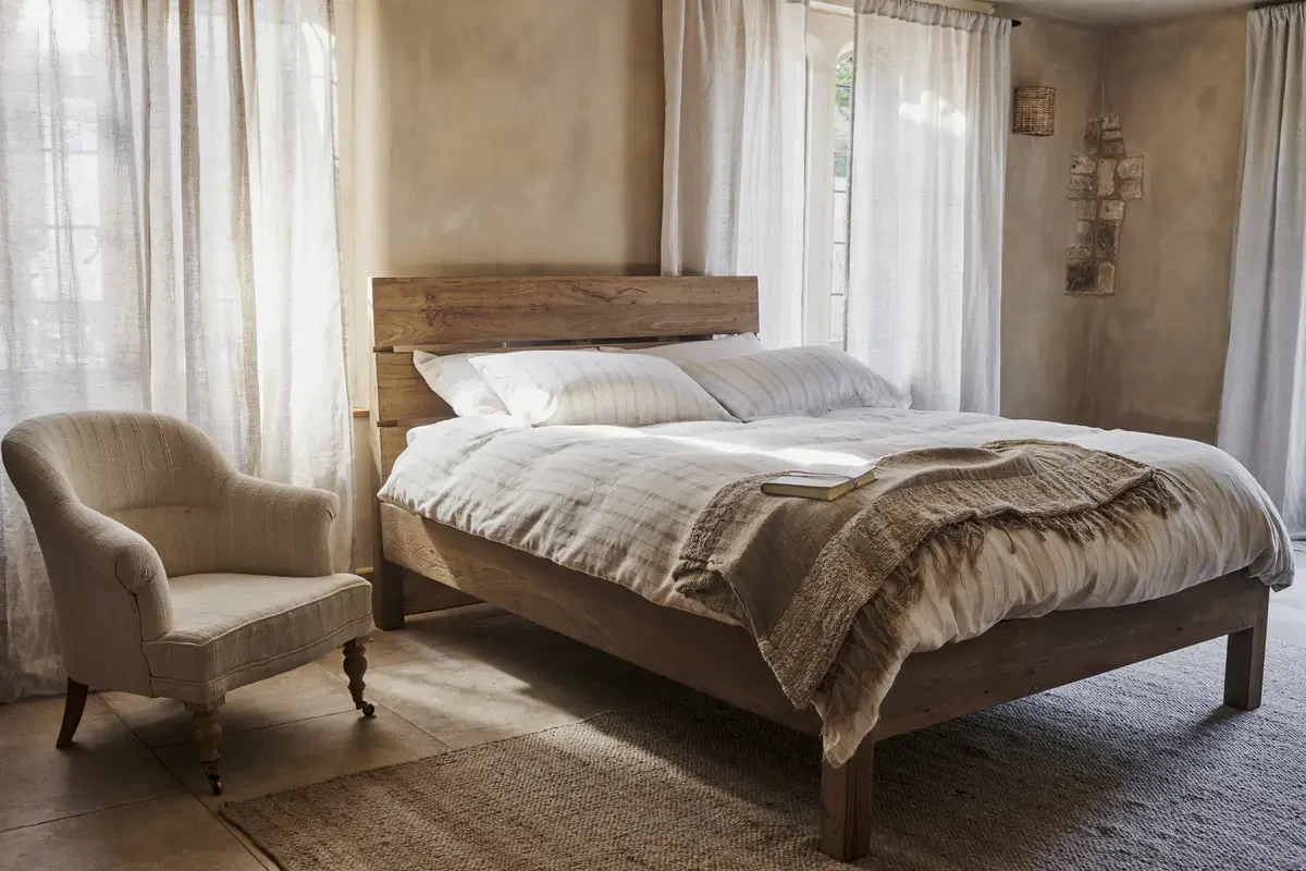 Iya Reclaimed Wood Bed - Natural