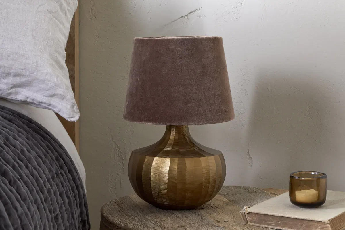Sakiti Cast Aluminium Table Lamp - Antique Brass