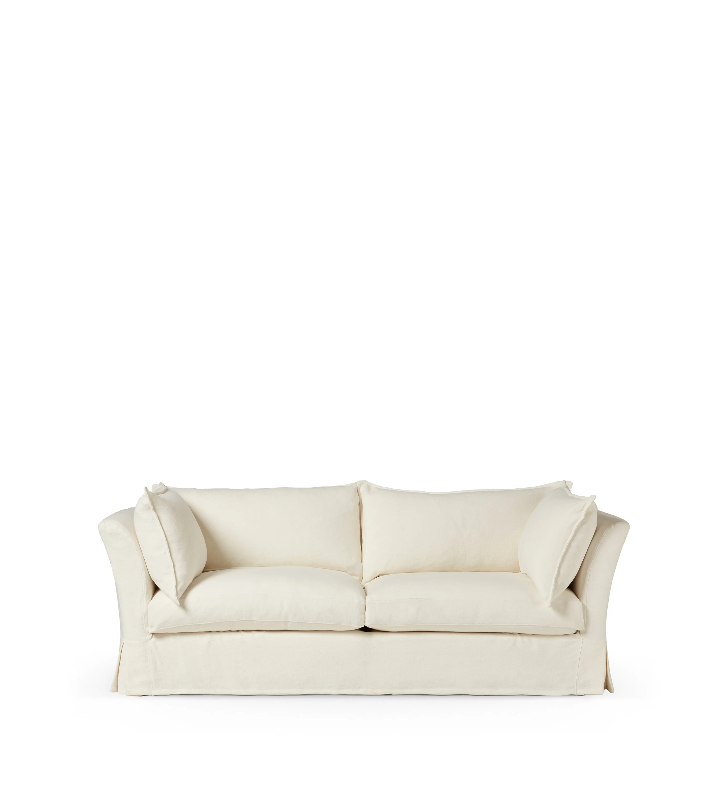 Avitus Linen 3-Seater Sofa - Linen White
