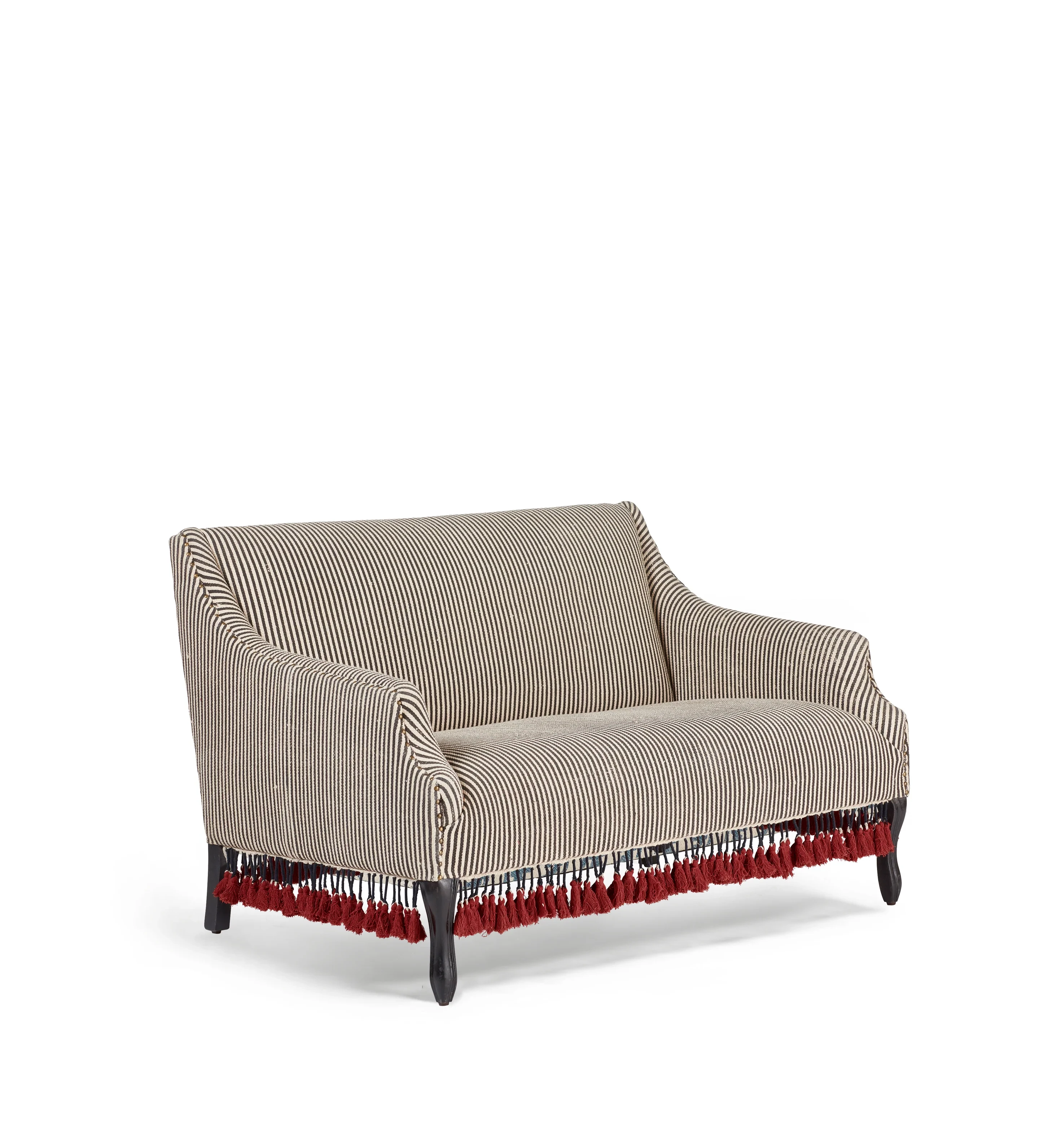 Tarma Cotton 2-Seater Sofa - Charcoal