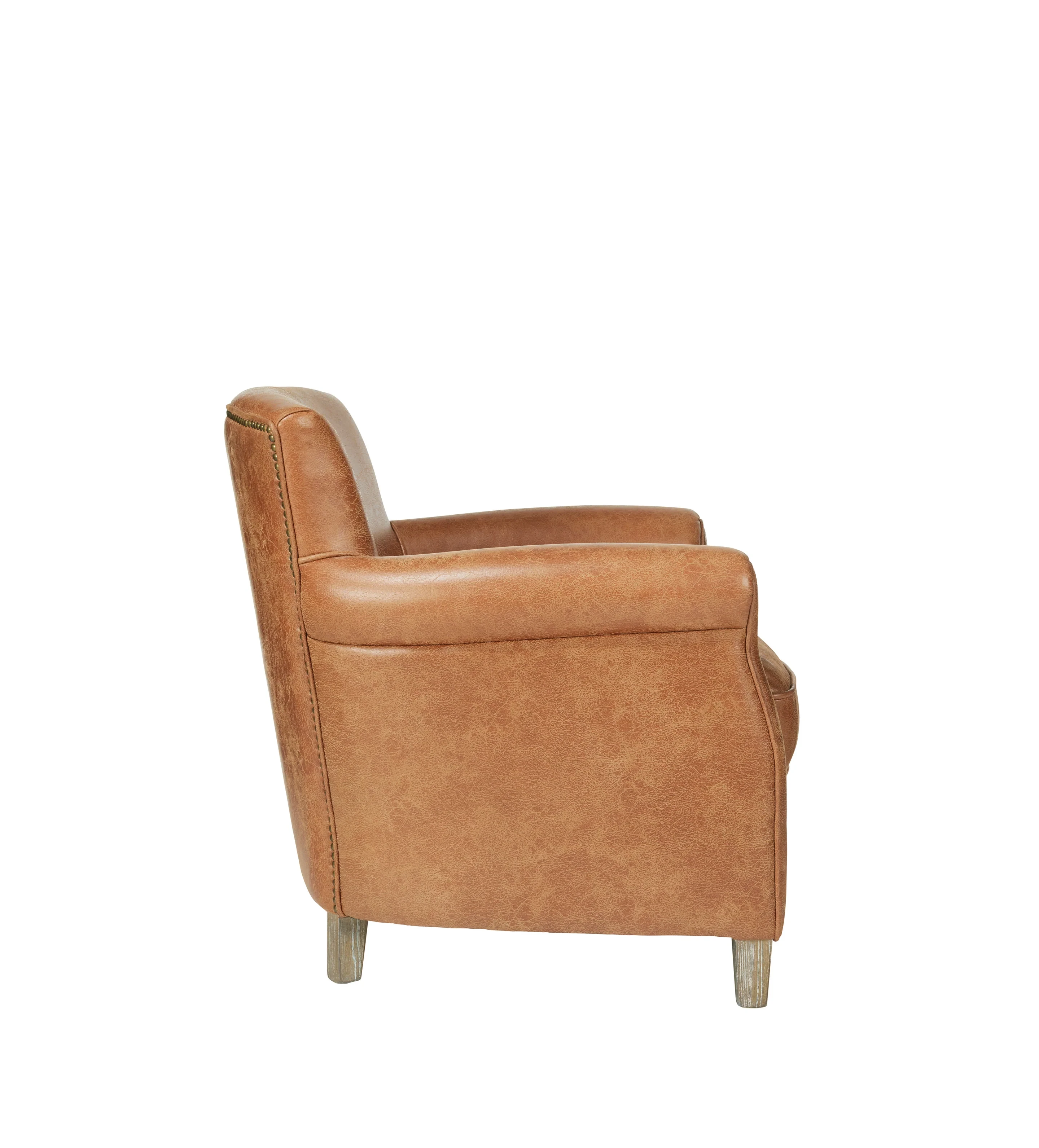 Berstone Leather Armchair - Aged Tobacco