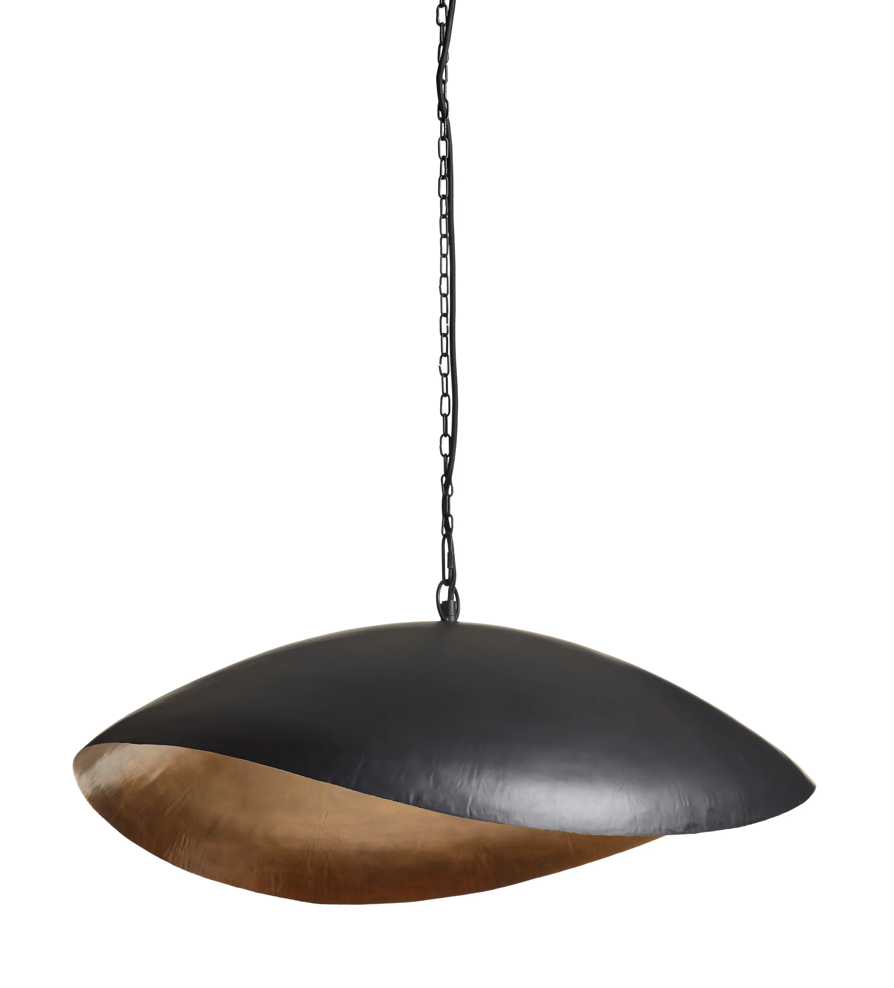 Ostra Pendant Lamp - Black/Brass