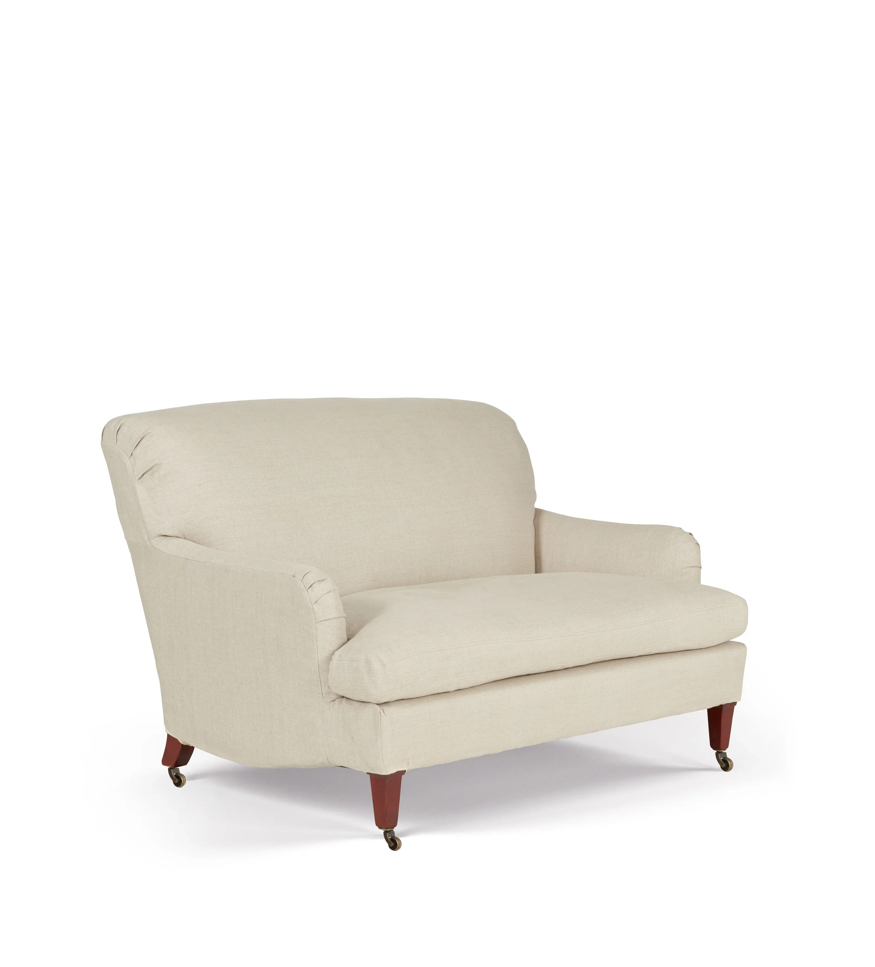 Coleridge 2-Seater Sofa with Fixed Linen Cover - Natural