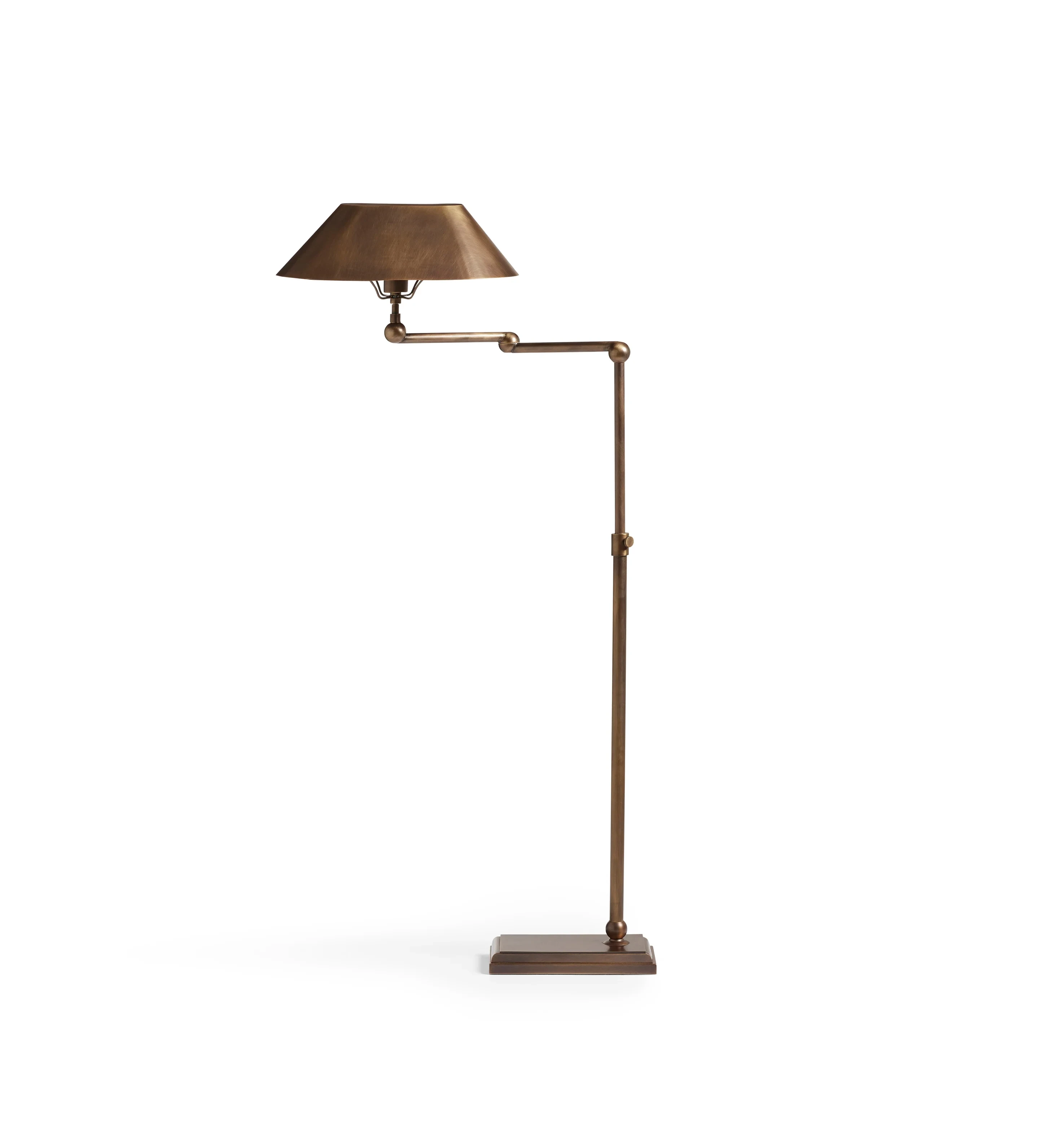 Grisewood Task Floor Lamp - Antique Brass